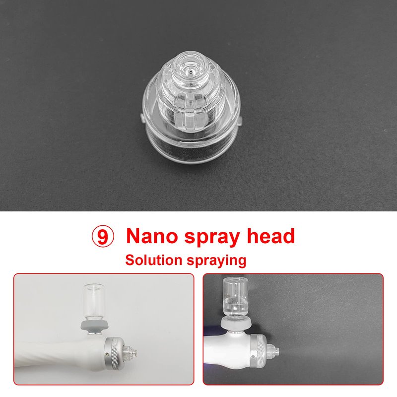 Face Care Beauty Machine Spare Parts Dermabrasion Aqua Peel Water Scrub Tips Caps 6 Plastic 2 Diamond Microdermabrasion 1 Spray Replacement Acceossories