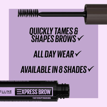 Maybelline Brow Fast Sculpt, Shapes Eyebrows, Eyebrow Mascara Makeup, Deep Brown, 0.09 Fl. Oz.