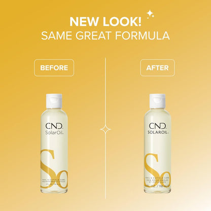CND SolarOil Cuticle Oil, Natural Blend Of Jojoba, Vitamin E, Rice Bran and Sweet Almond Oils, Moisturizes and Conditions Skin, 4 fl oz (Packaging May Vary)