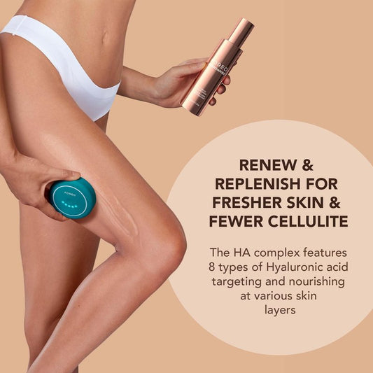 FOREO SUPERCHARGED Firming Body Serum, 3.4 fl oz - Conductive & Toning - Anti Cellulite - Antioxidant Skin Care - Anti Aging Hyaluron Serum - Body Lotion For All Skin Types