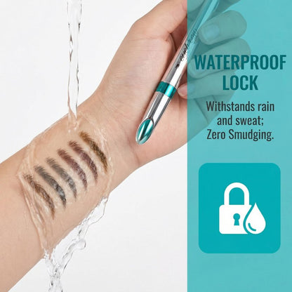 YeMoMo Waterproof Eyebrow Pencil, 36H Long-Lasting, Professional Liquid Brow Makeup, 5 Colors Available, Angled Tip Design (2#Dark Brown)