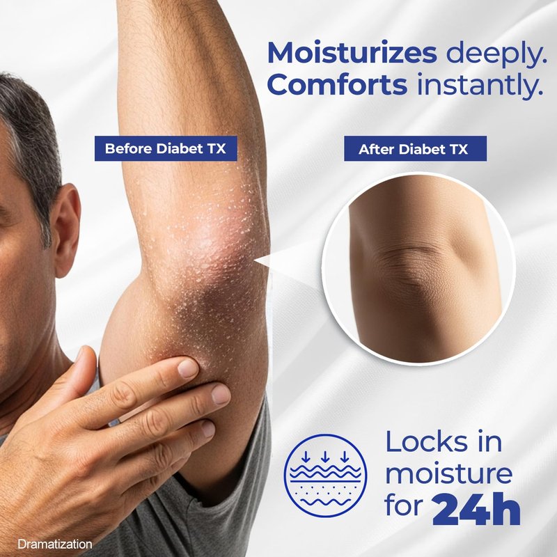 Goicoechea Diabet TX Diabetic Lotion with Urea for Dry Skin | Soothing Hydrating Cream with Aloe, Oatmeal & Vitamin E for Hands, Elbows, Feet & Body | Extra Dry Skin Support, 13.5 Oz | 3-Pack