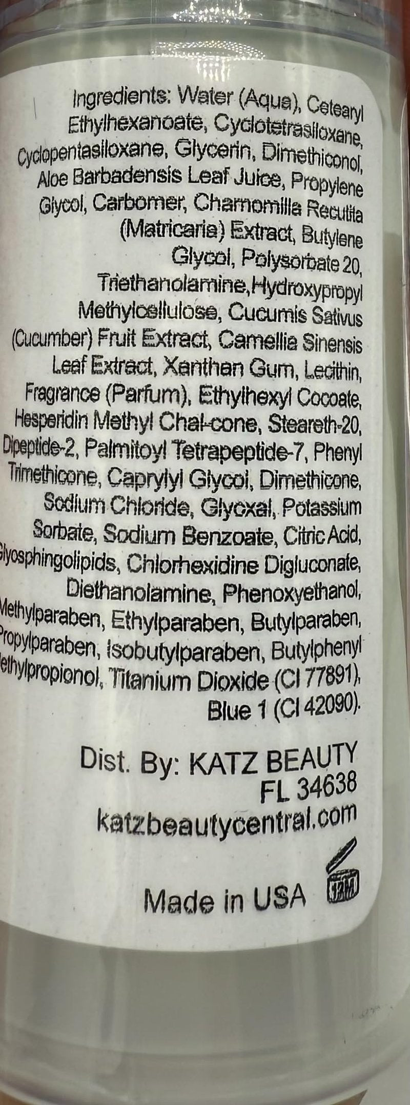 Katz Beauty Revitalizing Eye Gel, 0.5 oz - Hydrating, Brightening & Puffiness-Reducing Eye Cream with Aloe & Cucumber