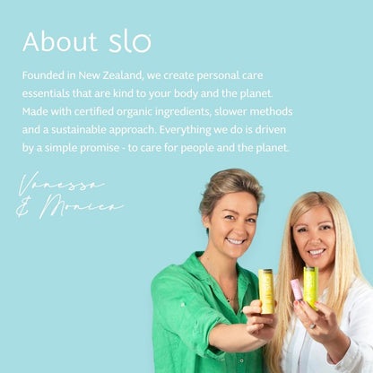Slo | Natural Lip Balm - All Natural Ingredients, Vegan & Cruelty Free, Hydrating & Soothing, Plastic Free, Paper Packaging | 5 pack one of each flavour (5 x 0.28oz/8g)