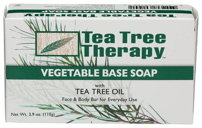 Tea Tree Therapy Pack of 8 x Vegetable Base Soap with Tea Tree Oil - 3.9 oz8