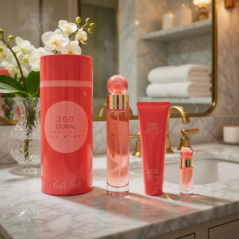 360 CORAL/PERRY ELLIS DELUXE GIFT SET (W)