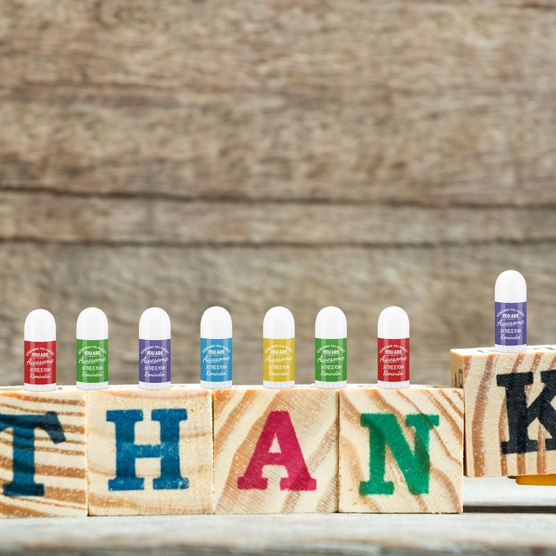 50 Pcs Mini Lip Balms Thank You Bulk Gifts for Women Teacher Inspirational Appreciation Gifts Natural Ingredients Lip Balms Thank You Employee Appreciation for Coworkers Employee