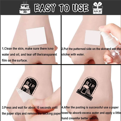 190 PCS Death to My 20s Decorations, Rip My Twenties Temporary Tattoos, Rip to My 20s Birthday Decorations for 30th Birthday Black Funeral Party for Women's and Man's Funny Thirtieth Birthday Party