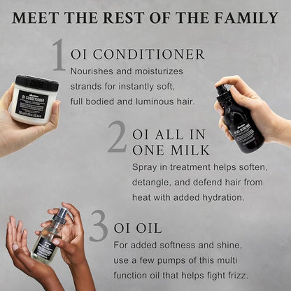 Davines OI All In One Milk, Hair Leave-in Conditioner Multi-Function Spray Treatment - Detangles, Controls Frizz & Heat Protectant - Weightless Antioxidant Roucou Oil Formula, Travel Size, 1.69 Fl Oz