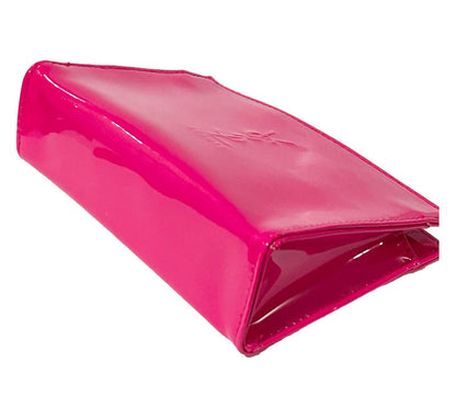 Yves Saint Laurent YSL Cosmetic Pink Snap Pouch Makeup Bag YSL Fragrance Bag (7L X 4.5H X 2W) - SMALL