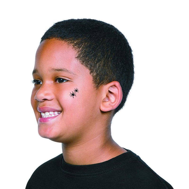 Black Spider Tattoos for Halloween (72 Tattoos) - Apparel Accessories - Temporary Tattoos - Regular Tattoos - Halloween