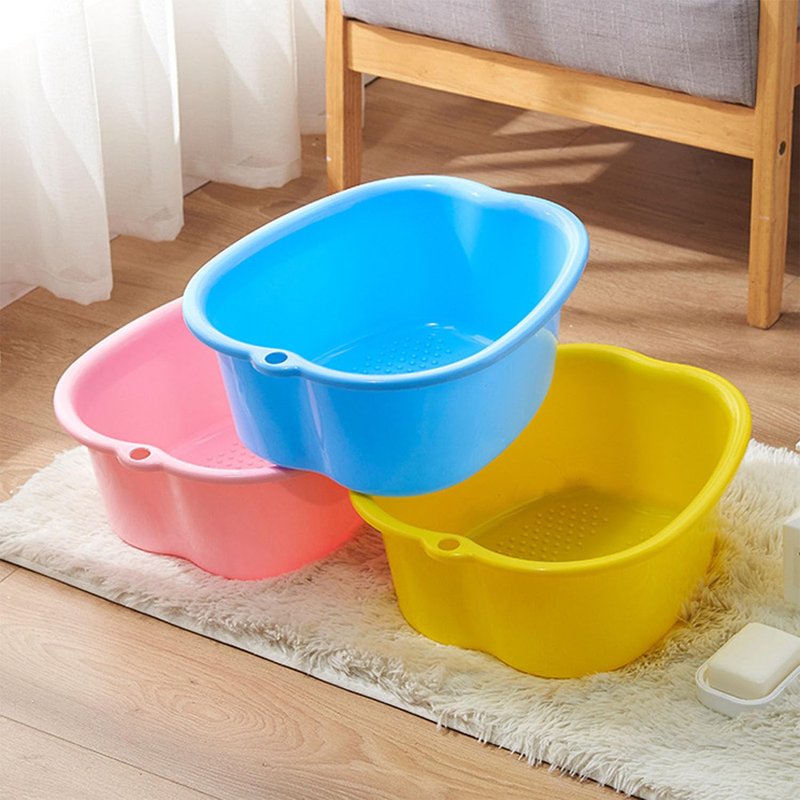 AXLOFO® Foot Soaking Bath Basin, Large Plastic Foot Soaking Tub, Feet Massage Feet Bath Bucket, Great for Getting the Dead/Old Skin Off Your Foots (greybasin)