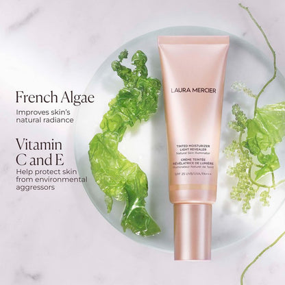 Laura Mercier Tinted Moisturizer Light Revealer Natural Skin Illuminator with SPF 25: All Day Hydration, Ultra-Sheer Coverage, Luminous & Radiant Finish, Skin Tint, Tawny