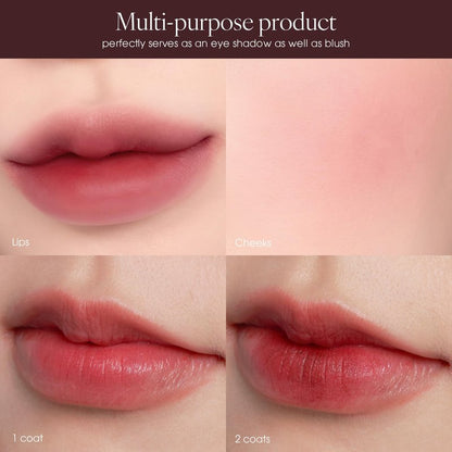 AmeliSeoul AIR LIPS 814 VAMPIRE, Lip & Cheek, Natural Soft Matte Finish & Buildable, Airy Formula (1.2g, 0.003 oz.)