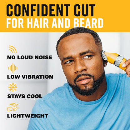 The Cut Buddy Clipper & Grooming Set, Cordless Hair & Beard Trimmer with Ceramic & Titanium Blades, 7 Guards, Waterproof, Beginner Kit