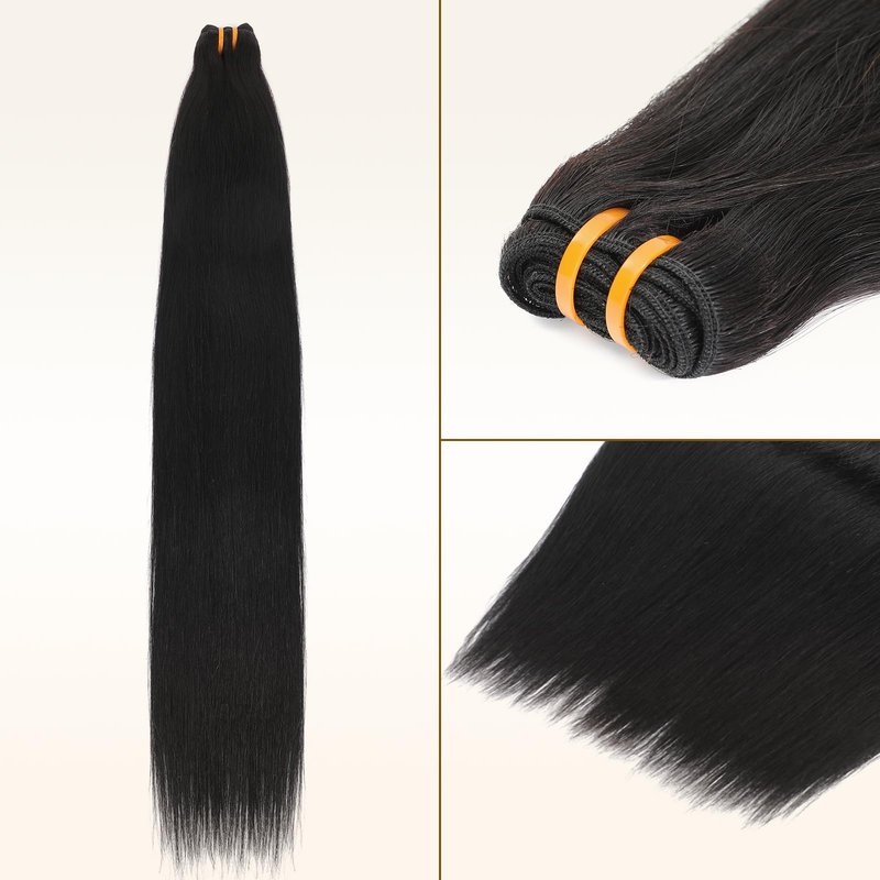 16A Raw Straight Bundles Human Hair 1 Bundle,14 Inch,Triple Lifespan,Burmese Virgin Remy Hair Extensions,No Tangle Shedding