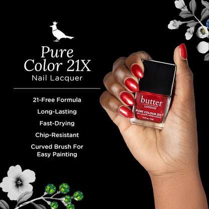 butter LONDON PC21X Nail Lacquer Polish - Fast-Drying, Long Lasting Color with Gel-Like Finish & Chip-Resistant Nail Lacquer Helps Protects & Strengthens Nails - Vegan & Cruelty-Free – Knees Up