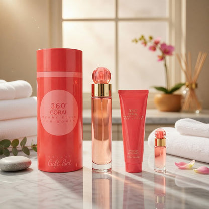 360 CORAL/PERRY ELLIS DELUXE GIFT SET (W)