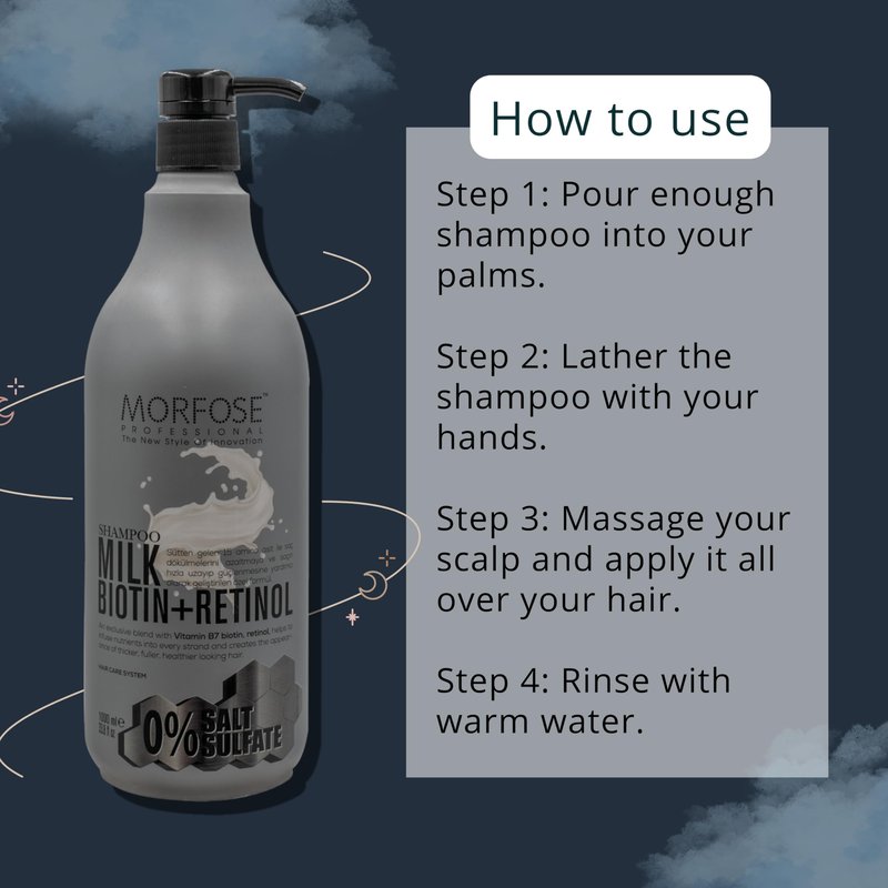 Morfose Charcoal Carbon Hair Shampoo 1000 ml