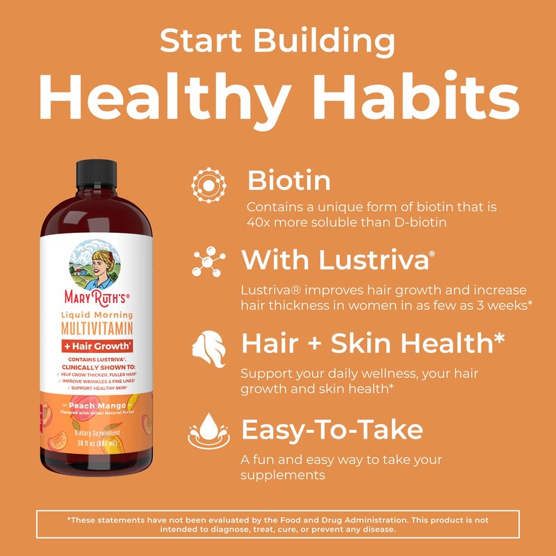 MaryRuth Organics Morning Multivitamin Hair Growth Bundle