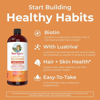 MaryRuth Organics Morning Multivitamin Hair Growth Bundle