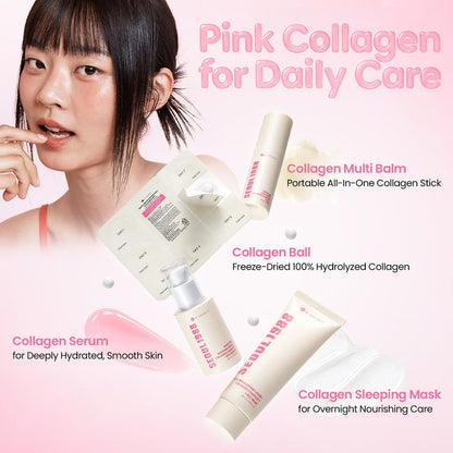 K-SECRET SEOUL 1988 Collagen Boosting Ball – Freeze-Dried 100% Hydrolyzed Collagen | Nourishing Care for Dry Skin & Fine Lines | Korean Skincare, 7 Capsules