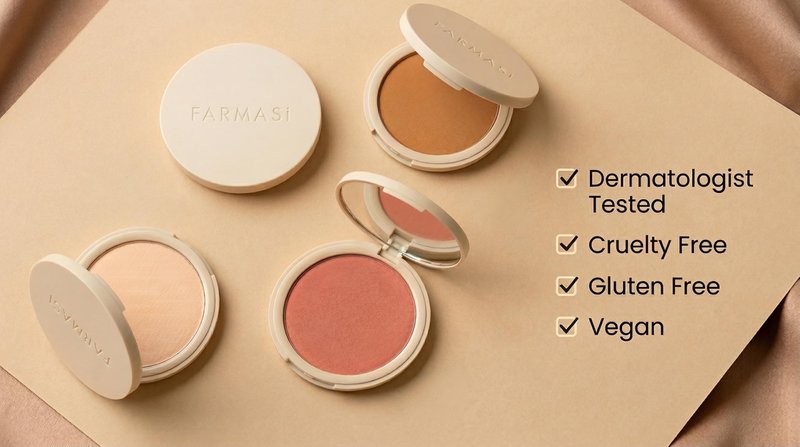 FARMASI Makeup BB All in One Powder, Lightweight, Long-Lasting Medium-Full Coverage with Flawless Finishing, Look More Natural and Smooth Than Ever, Cool Light