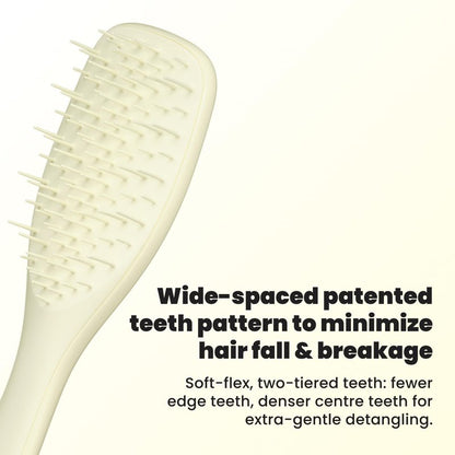 Tangle Teezer Extra Gentle Detangler Hair Brush, with Fewer Bristles for Gentle & Effective Detangling to Minimize Hair Loss & Breakage, Chamomile Yellow