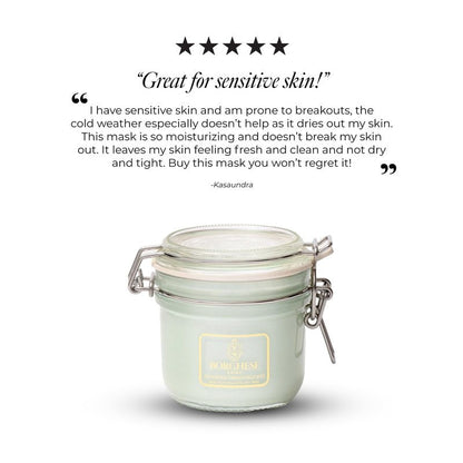 Borghese Advanced Fango Delicato Mud Mask - Hydrating Face Mask with Kaolin Clay, Aloe, Hydrolyzed Collagen & Hyaluronic Acid for Normal & Dry Skin