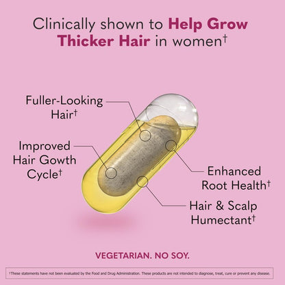 Garden of Life Hair Growth DuoCaps for Women and Men, 30ct