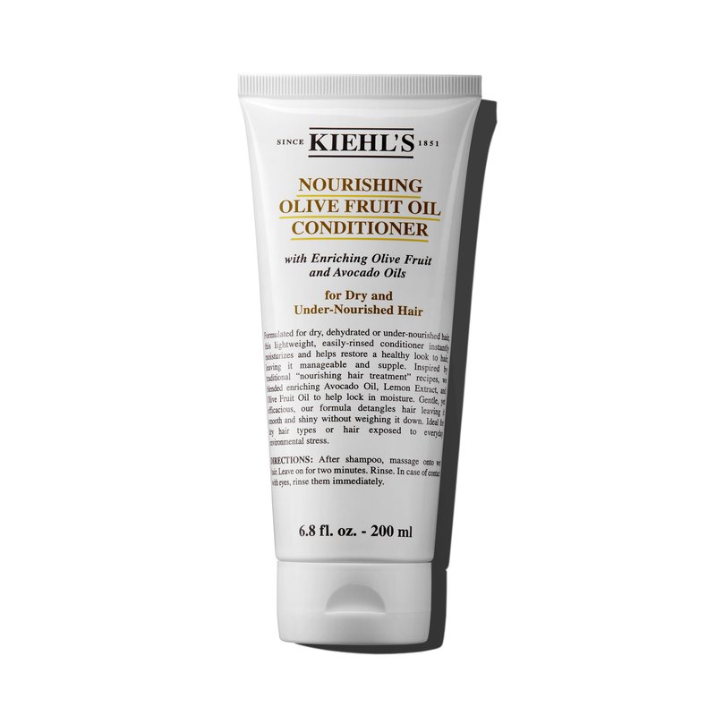 Kiehl's Nourishing Olive Fruit Oil Conditioner, Moisturizing Hair Conditioner for Dry & Damaged Hair, Promotes Shine, Helps Detangle, Lightweight Formula, with Avocado Oil & Lemon Oil - 6.8 fl oz