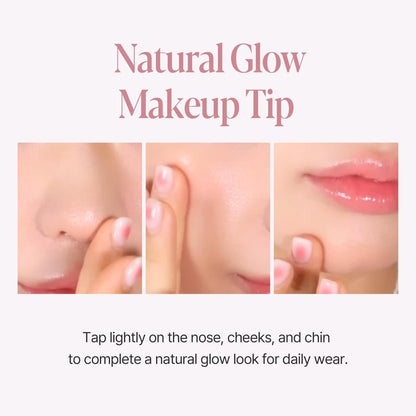 Espoir Bare Glow Lip Balm #5 Pinch Rose | Natural Sheer Color Moisturizing Lipstick, Comfortable Finish, Nourishing & Long-lasting Hydration, Cruelty-Free, Korean Makeup, 0.1 oz.