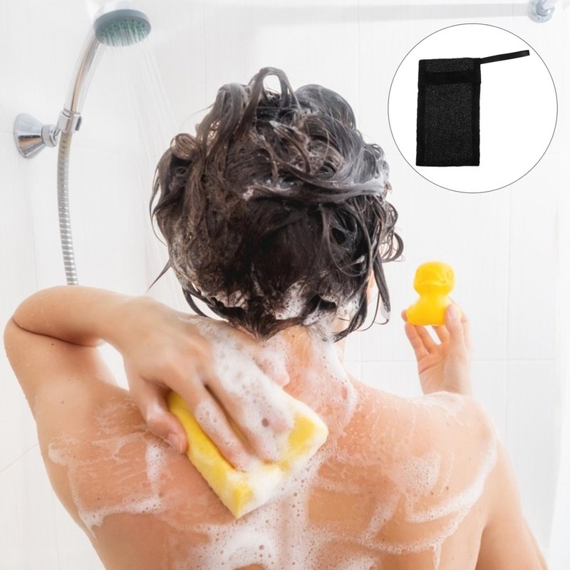 Healifty Bubble Mesh Soap Pouch 10Pcs Black Net Bags 7.87X4.72 Inch for Face Cleansing Foaming and Exfoliating with Natural Soap Saver Nets