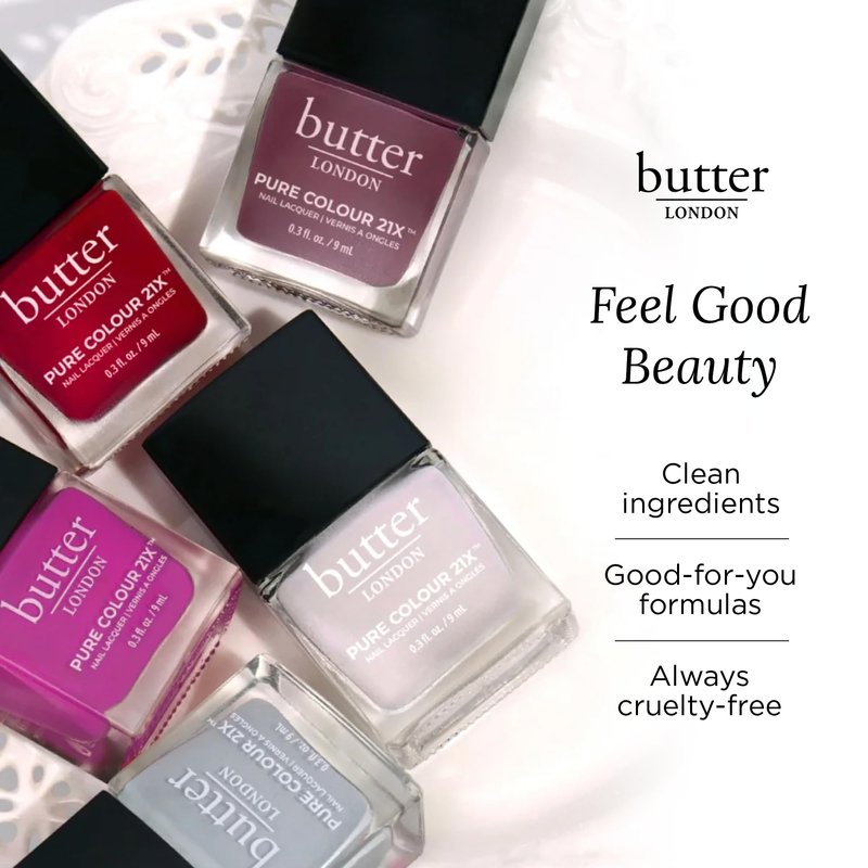 butter LONDON PC21X Nail Lacquer Polish - Fast-Drying, Long Lasting Color with Gel-Like Finish & Chip-Resistant Nail Lacquer Helps Protects & Strengthens Nails - Vegan & Cruelty-Free – Knees Up