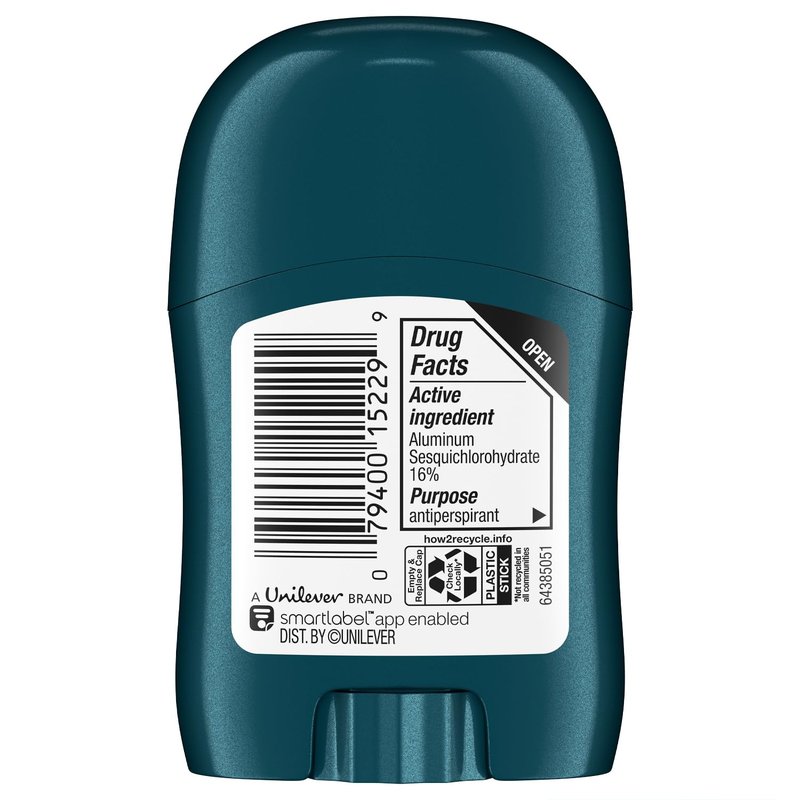 Degree Men Travel Deodorant, Bulk, Cool Rush 36-Pack – 72H Body Heat Activated Mini Antiperspirant, 0.5 Oz Ea