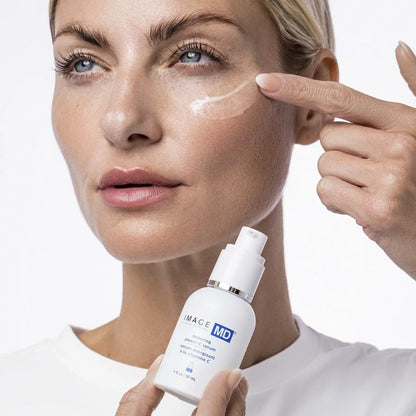 IMAGE Skincare, IMAGE MD Restoring Power-C Serum, 20% Vitamin C, Ferulic Acid Facial Serum to Reduce Pigmentation, Firm, Brighten Skin, 1 fl oz