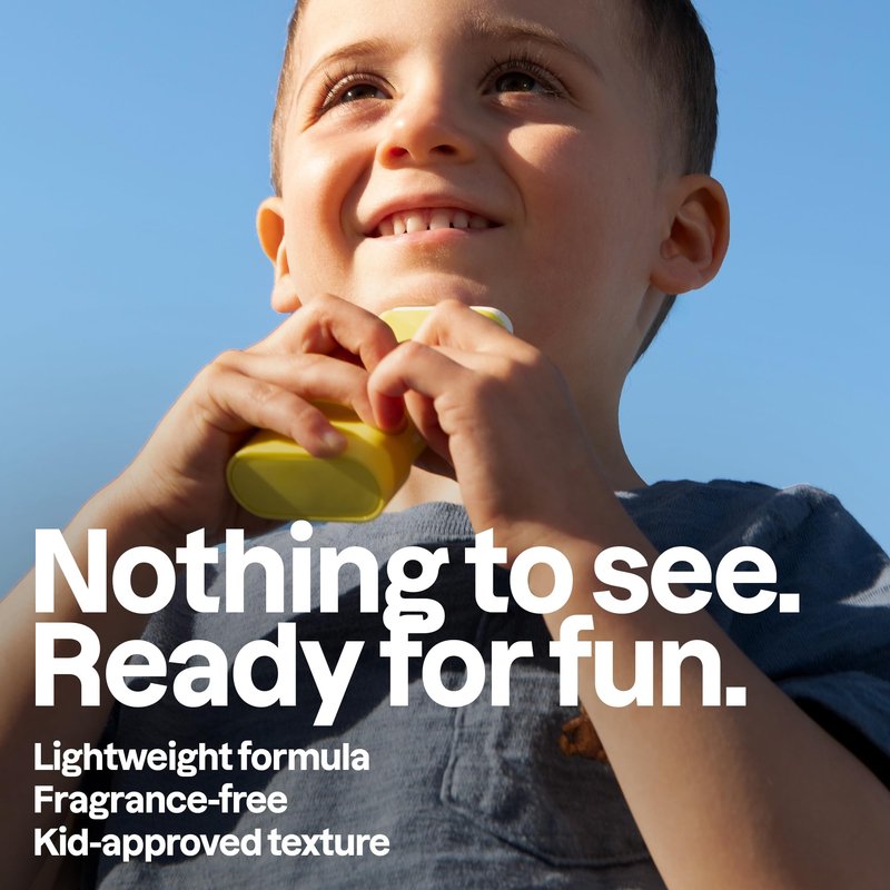 ATTITUDE Kids Mineral Sunscreen Face Stick SPF 50, Broad Spectrum Zinc Oxide, EWG Verified, Non-Nano, Gentle Lightweight Non-Greasy, Vegan, Unscented, 0.53 oz