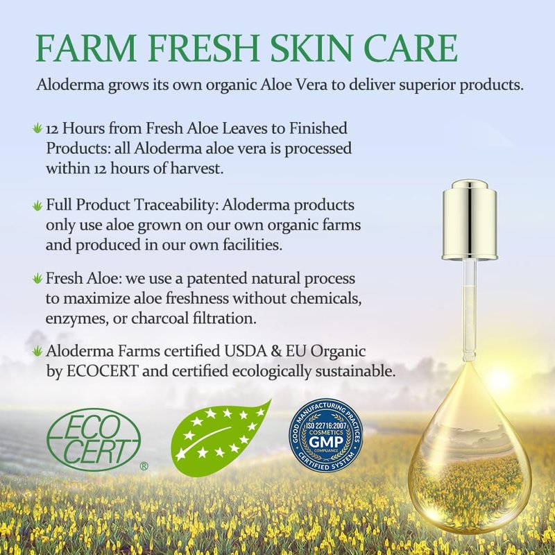 Aloderma Firming Cream for Face and Neck with 62% Organic Aloe Vera - Firming Face Cream with Hyaluronic Acid & Carnosine - Natural Renewing Aloe Face Cream - Instantly Hydrate & Plump Skin, 1.7oz