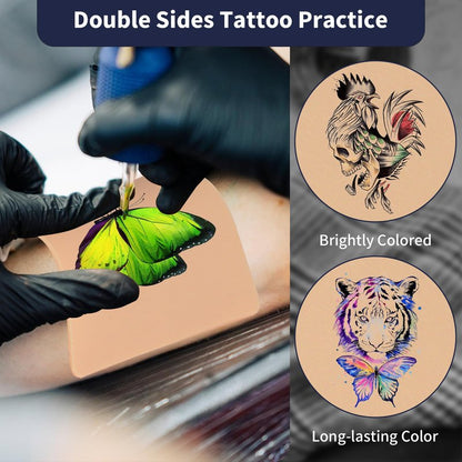 Narkasy 2mm Blank Tattoo Practice Skin, 20pcs 7x5.5in Practice Skin Tattoo Skin Practice Sheet Tattoo for Beginners and Experienced Artists Tattoo Supplies…