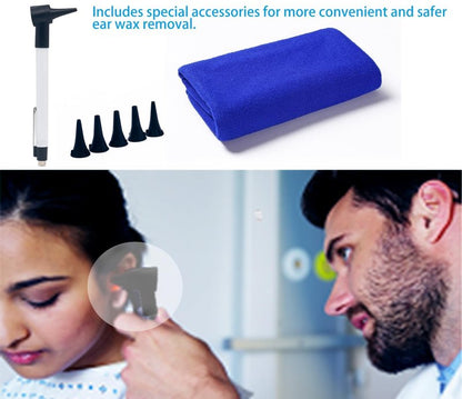 BOCOOLIFE Electric Ear Wax Removal Kit – Water Flushing Irrigation System Ears Flush Cleaner Powered with 4 Pressure Settings, Safe & Effective Ear Cleaning Kit, Includes 30 Tips, Basin