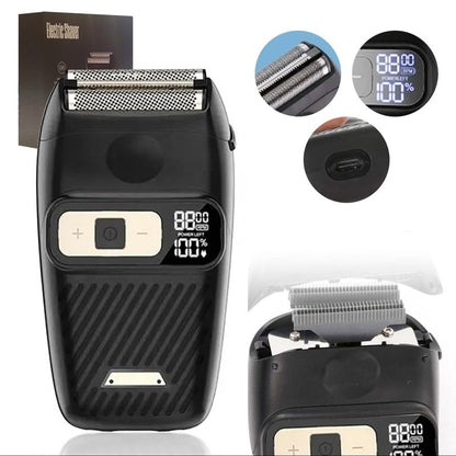 Foil Shaver Electric Razor for Men Electric Foil Shavers for Men Portable Travel Waterproof Wet Dry LED Display Cordless Beard Trimmer 3 Adjustable Speeds Long Battery Rechargeable IPX6