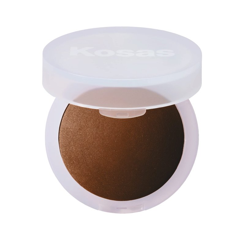 Kosas Cloud Set Pressed Setting Powder – Translucent Shine Control Face Powder, Soft Matte Finish, Velvety (Sheer Deep)