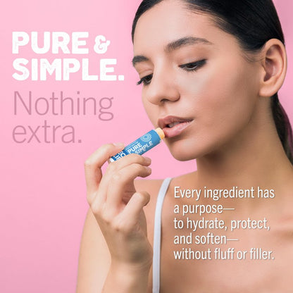 Eco Lips Pure & Simple Raspberry, Coconut and Vanilla Organic Lip Balm 9-Pack (0.15 oz.) - 100% Natural. 100% Plastic-Free Packaging | Made in USA & Cruelty Free