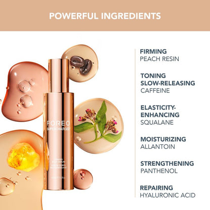 FOREO SUPERCHARGED Firming Body Serum, 3.4 fl oz - Conductive & Toning - Anti Cellulite - Antioxidant Skin Care - Anti Aging Hyaluron Serum - Body Lotion For All Skin Types