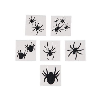 Black Spider Tattoos for Halloween (72 Tattoos) - Apparel Accessories - Temporary Tattoos - Regular Tattoos - Halloween
