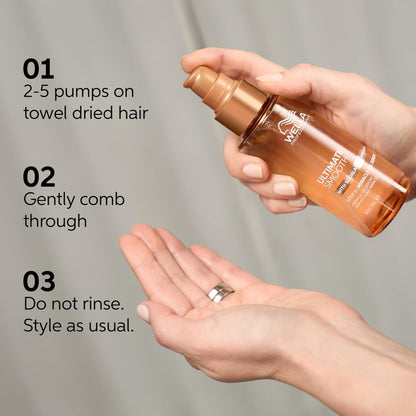 Wella Professionals ULTIMATE SMOOTH Miracle Oil Serum for Dry, Dull & Frizzy Hair | With Squalane & Omega 9 | 3.3 Fl Oz