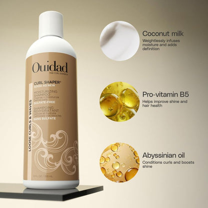 Ouidad Curl Shaper Good As New Moisture Restoring Shampoo, 12 Fl Oz