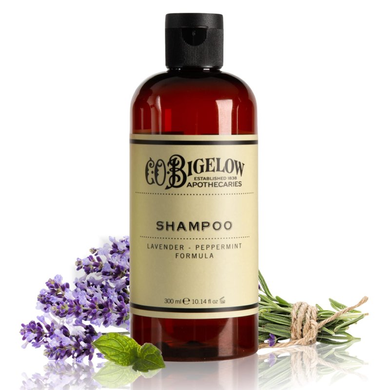 C.O. Bigelow Lavender Peppermint Shampoo, Sulfate Free Shampoo, Hair Wash with Lavender & Peppermint Essential Oils, 10.4 Fl Oz