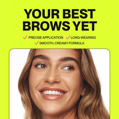 Loungeface Brow Pencil - Fine Tip, Smooth & Creamy, Long Wearing, Water Resistant - Buildable Looks From Natural to Bold Eyebrows - Vegan & Cruelty Free Women's Beauty, Eyebrow Filler Makeup (Taupe)