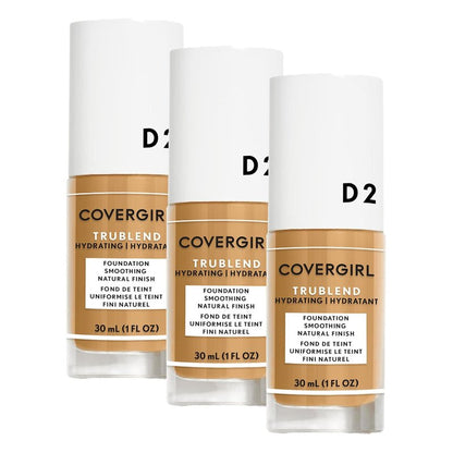 COVERGIRL truBlend Liquid Foundation Makeup Sun Beige D2, 1 oz (packaging may vary) (Pack of 3)